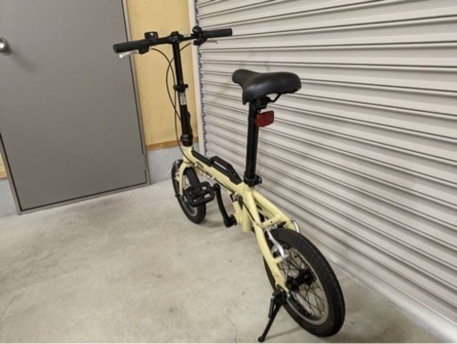折り畳み自転車/ログ・アウトランク/ LOG OUTRUNK /ミニベロ/ライトベージュ /14インチ/美品