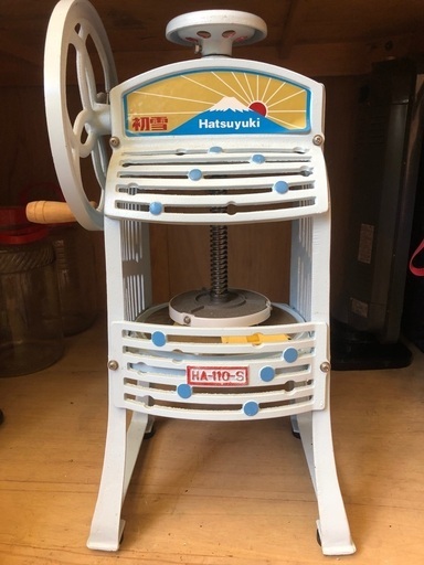 手動　業務用かき氷機　替え刃付き