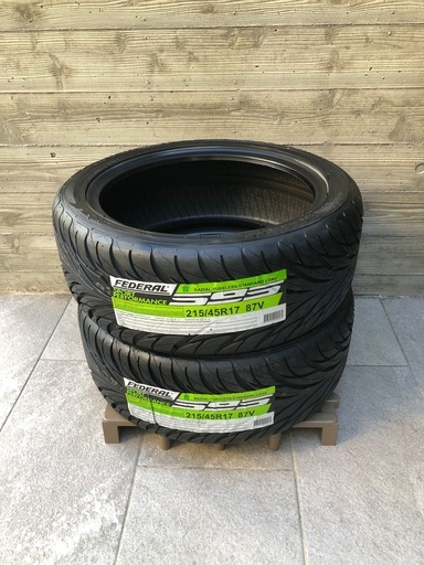 新品　17インチタイヤ２本セット　フェデラル　SS595