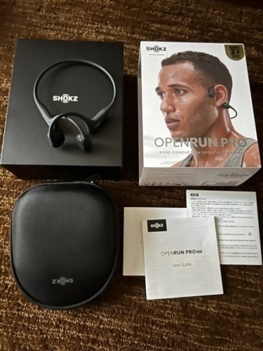 【evo3】Shokz OpenRun Pro 骨伝導イヤホン ワイヤレスイヤホン　オープンラン　プロ