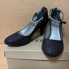 【中古】アクシーズファム アンクルストラップ　ヒールパンプス