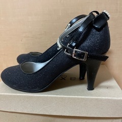 【中古】アクシーズファム アンクルストラップ　ヒールパンプスの画像