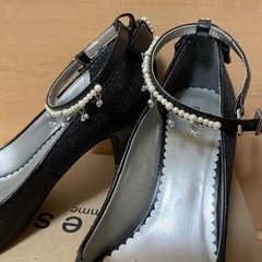 【中古】アクシーズファム アンクルストラップ　ヒールパンプスの画像