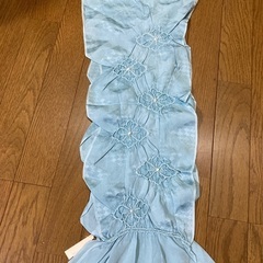 【新品未使用】水色の帯揚げの画像