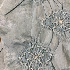 【新品未使用】水色の帯揚げの画像