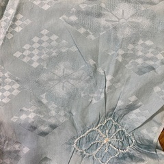 【新品未使用】水色の帯揚げの画像