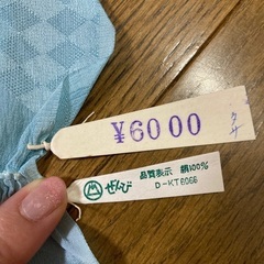 【新品未使用】水色の帯揚げの画像