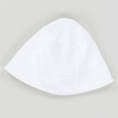 新品未使用　SPINNS  しわ加工 クローシュハット バケットハット　アイボリーの画像