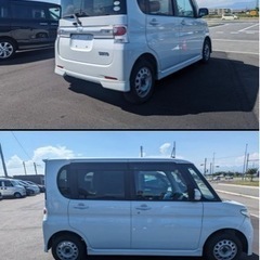 【自社ローン❗️金利0❗️簡単WEB審査❗️】✨ ダイハツ　タント✨ほら！このカスタムされた感じの顔(〃ω〃)  室内広々タントカスタム！の画像