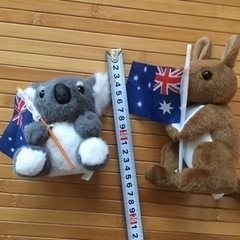 コアラ　と　カンガルー　ぬいぐるみの画像