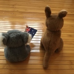 コアラ　と　カンガルー　ぬいぐるみの画像