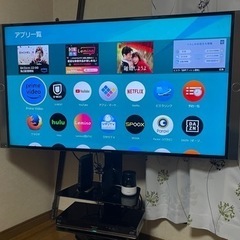 Panasonic テレビ55インチ テレビ台付きの画像