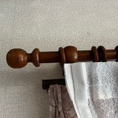 木のカーテンレール3本セット
