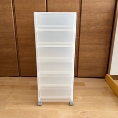 取引進終了しました🙇【無料】プラスチック製キャスター付きチェスト