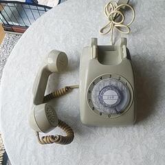 ‼️ダイヤル式電話グレー‼️の画像