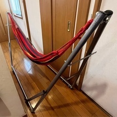 折りたたみ式ハンモック 自立式 ポータブルハンモック 収納袋付き！の画像