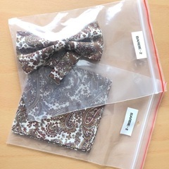 ※値下げ中※結婚式/ワタベウェディング/ネクタイ&チーフ