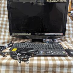 東芝 レグザパソコン　23インチ　TV録画　視聴可能 ディスプレイ一体型PC　REGZA PC D731/T7DBの画像