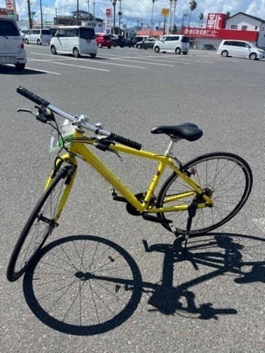 ☆591　LOUIS　GARNEAU　クロスバイク（黄色）【リサイクルマート鹿児島宇宿店】