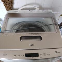 ほぼ新品！！洗濯機　Haier 2023年製　7.5kg