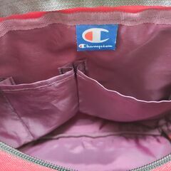 【美品】Champion ショルダーバッグ　(カラー：Red)の画像