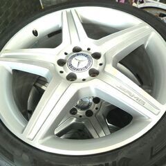 メルセデスベンツ AMG 19インチホイール AM022 8.5J 9.5J ET43 PCD112 タイヤ付き 4本セット 中古 苫小牧西店の画像