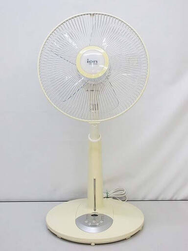 ss5533　ユアサ　リビング扇風機　YT-387HR1(WH)　30cm　ホワイト　5枚羽　YUASA　リビングファン　白　首振り　空調　シンプル　押ボタン式