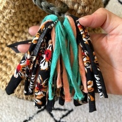 ハンドメイド　麻ヒモバッグの画像