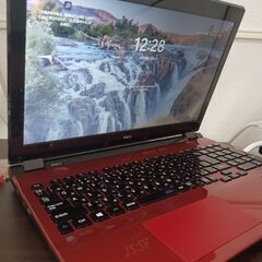 美品NEC赤 6世代Core i3 高速新品SSD480GG搭載 メモリ4G CD/DVD