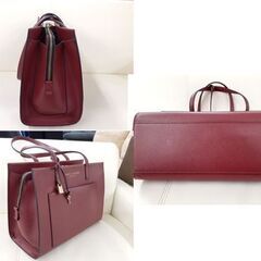 美品 マークジェイコブス トートバッグ H049L03FA22 605 ポメグラネイト MARC JACOBS レザー 革 ミニトート 2way 札幌市 厚別店の画像