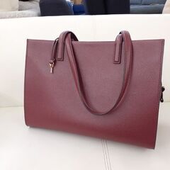 美品 マークジェイコブス トートバッグ H049L03FA22 605 ポメグラネイト MARC JACOBS レザー 革 ミニトート 2way 札幌市 厚別店の画像
