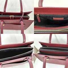 美品 マークジェイコブス トートバッグ H049L03FA22 605 ポメグラネイト MARC JACOBS レザー 革 ミニトート 2way 札幌市 厚別店の画像