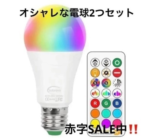 LED電球 レインボー  2つセット