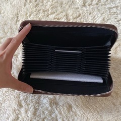 カードケース 大容量 カード36枚収納 本革 財布 長財布 通帳も入る ラウンドファスナー カード入れ 診察券 革財布 カウ レザー 男女兼用 メンズ レディース ギフト プレゼントの画像