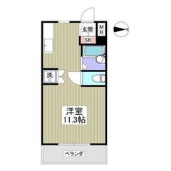 💙💙フリーレント1ヶ月付き😍敷礼０！《1R》草加市🐻谷塚駅から徒...