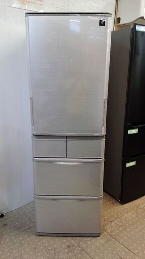 安心の除菌洗浄済シャープ　プラズマクラスター　412L　4ドア冷蔵庫　SJ-W412E-S 保証有り【愛千143】