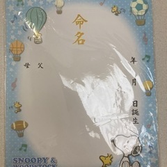 SNOOPY命名用紙