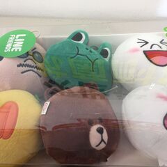 ♪【あげます！0円】LINE FRIENDS ライン バブル人形セット HEAD PLUSH DOLL (NF230829) Zi-1143の画像