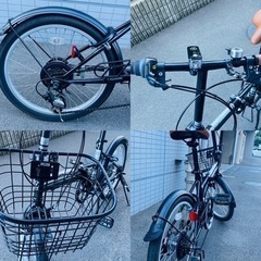 現在取引進行中【ジャンク品】Volkswagen フォルクスワーゲン 折り畳みミニサイクル 20インチ かご付きの画像