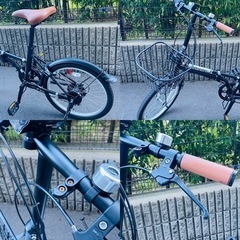 現在取引進行中【ジャンク品】Volkswagen フォルクスワーゲン 折り畳みミニサイクル 20インチ かご付きの画像