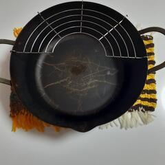 ○used○油切り付き 大きめ揚げ物用お鍋 取りに来て下さる方に
