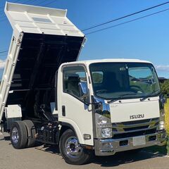【I-0017】いすゞ　エルフ　NPR75N　ダンプ　ローダーダンプ　セルフダンプ　H21年式　最大積載量3650kgの画像