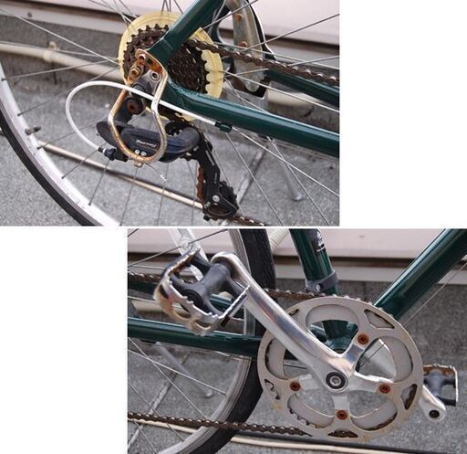 クロスバイク ウィークエンド バイクス 自転車のあさひ ７速 510㎜ 28インチ 32-622 700×32C グリーン系 自転車 