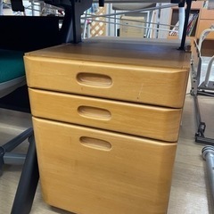 無料！デスクサイドワゴン☆引出し3段☆学習机☆天板の高さ変えられ...