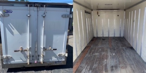 No.814 保冷バン 2ｔ 車  アルミ 箱 バイク 倉庫 トラック コンテナ 米 保管庫 物置 DIY