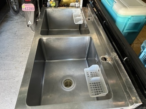 シンク・二槽・ステンレス