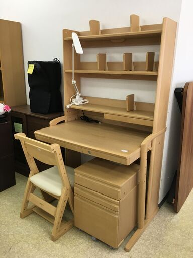 (k)オカムラ 学習デスク ピエルナ スタック 2016年製 865ELA 幅100cm奥行65cm高さ164cm 美品 説明欄必読