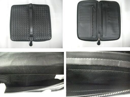 本物 ボッテガヴェネタ イントレチャート 169730 バタフライ レザー トラベルケース 長財布 BOTTEGA VENETA ラウンドファスナー 苫小牧西店