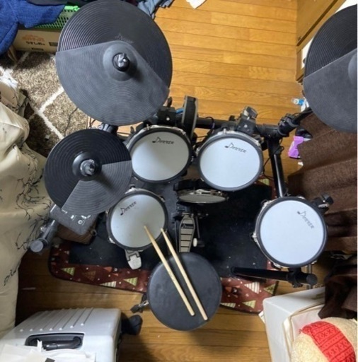 Donner 電子ドラムセット 椅子、防音マット付き