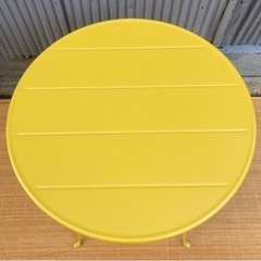 IKEA 屋外用テーブル＆チェア2脚 SUNDSÖ スンドソー　イエローの画像